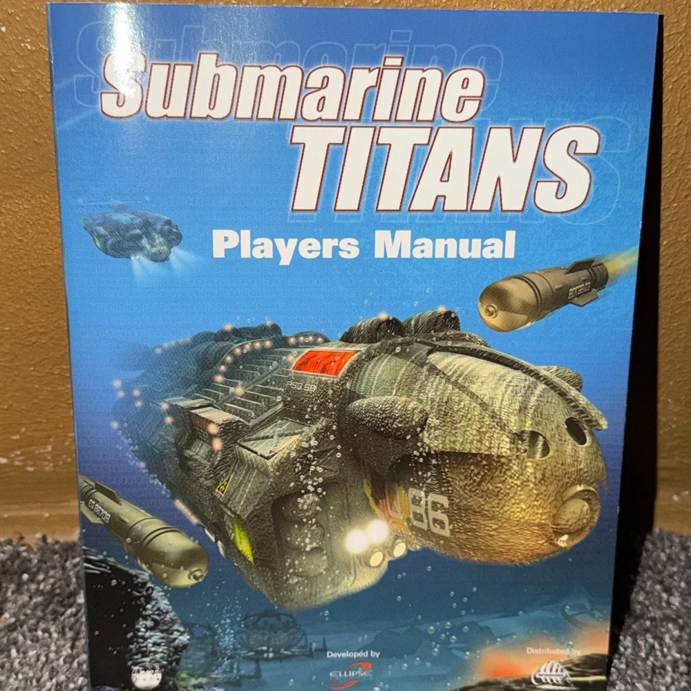 Submarine Titans PC Video Game 2000 Rated E For Everyone Used Pre Owned Vintage.